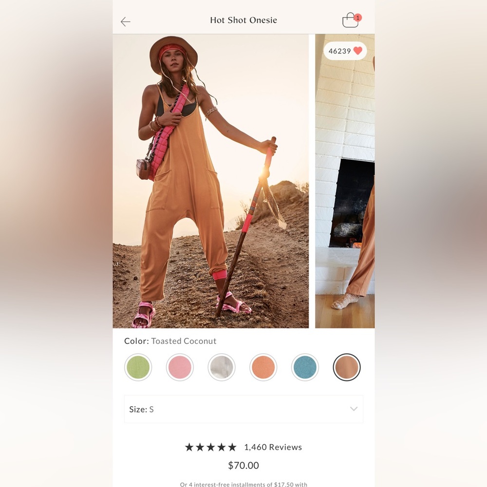 Free People Hot Shot Onesie- Toasted Coconut